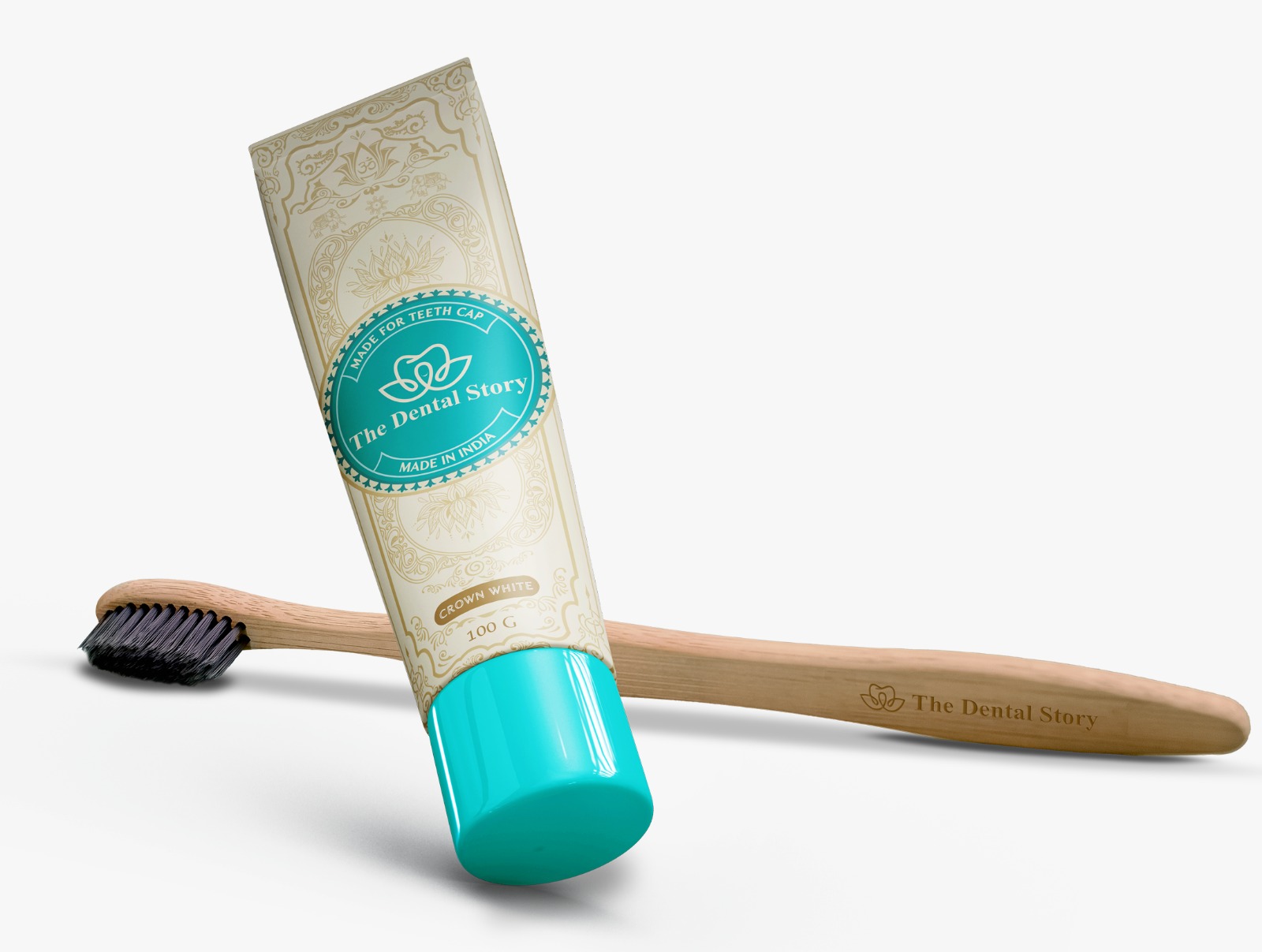 Toothpaste with toothbrush